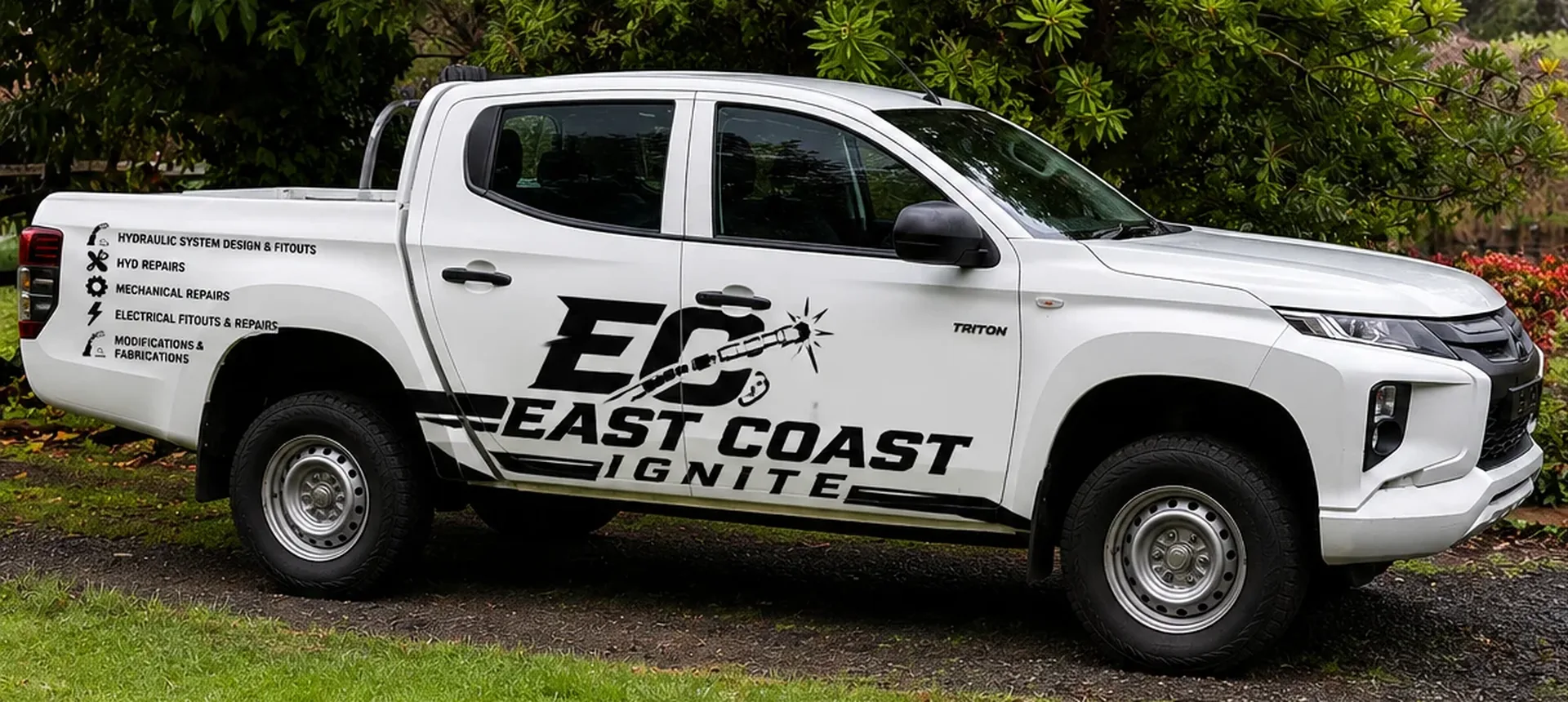 East Coast Ignite branded service vehicle